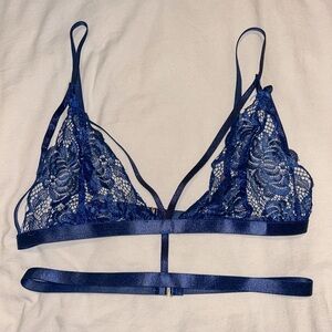 Navy Lingerie Bra